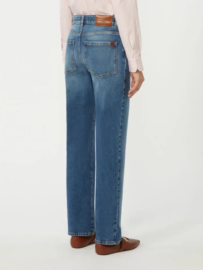 Raka jeans i denim, marinblå Raka jeans i denim, marinblå