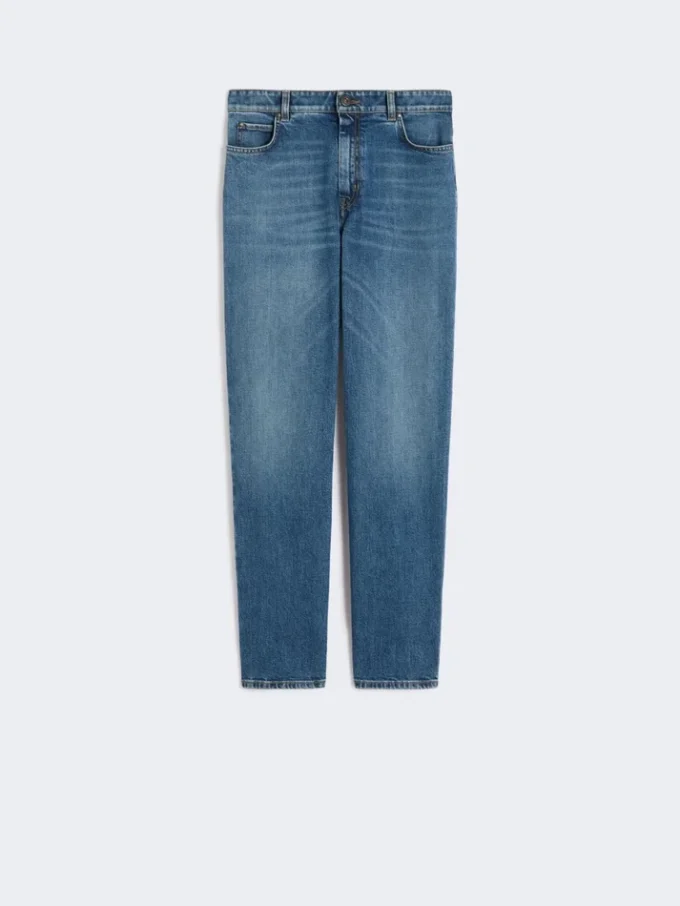 Raka jeans i denim, marinblå Raka jeans i denim, marinblå