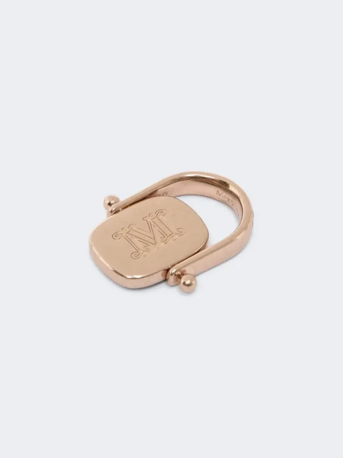 Ring i metall och harts, mörkbrun Ring i metall och harts, mörkbrun