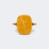 Ring i metall och harts, orange Ring i metall och harts, orange