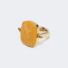 Ring i metall och harts, orange Ring i metall och harts, orange