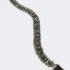 Satinbälte med smycken, svart Satinbälte med smycken, svart