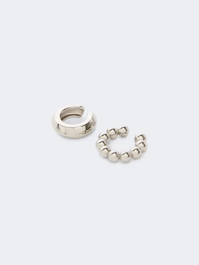 Set med två örhängen, silver Set med två örhängen, silver