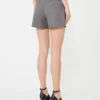 Shorts i gabardineull, mellangrå Shorts i gabardineull, mellangrå