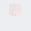 Shorts i kanvas av ull, mohair och siden, beige-rosa Shorts i kanvas av ull, mohair och siden, beige-rosa
