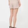 Shorts i linne, kamel Shorts i linne, kamel