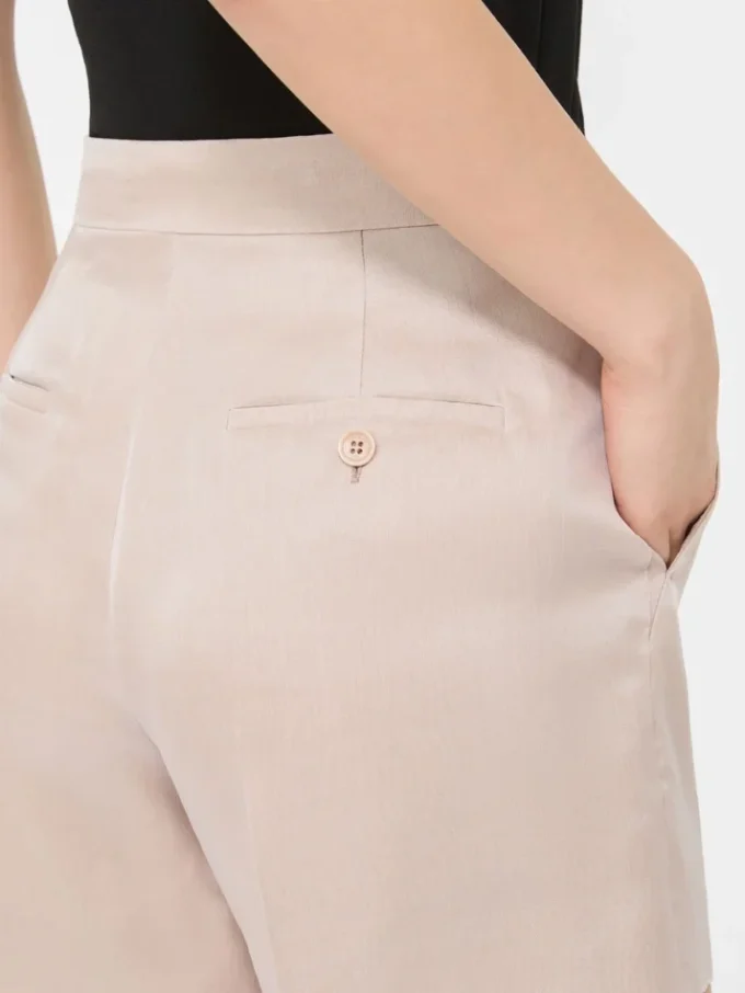 Shorts i linne, kamel Shorts i linne, kamel