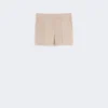 Shorts i linne, kamel Shorts i linne, kamel