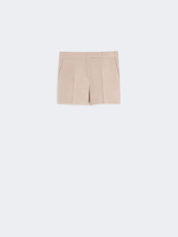 Shorts i linne, kamel Shorts i linne, kamel
