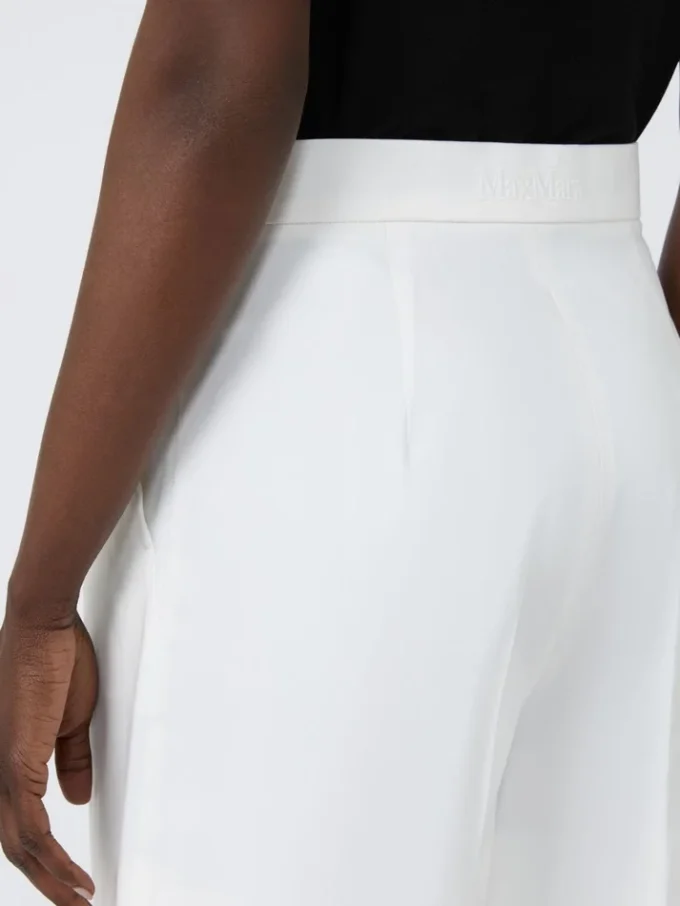 Shorts i stretchig bomullssatin, siden Shorts i stretchig bomullssatin, siden