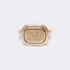 Signetring i metall, guld