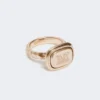 Signetring i metall, guld