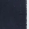 Sjal i jacquardstickad ull och siden, midnattsblå Sjal i jacquardstickad ull och siden, midnattsblå
