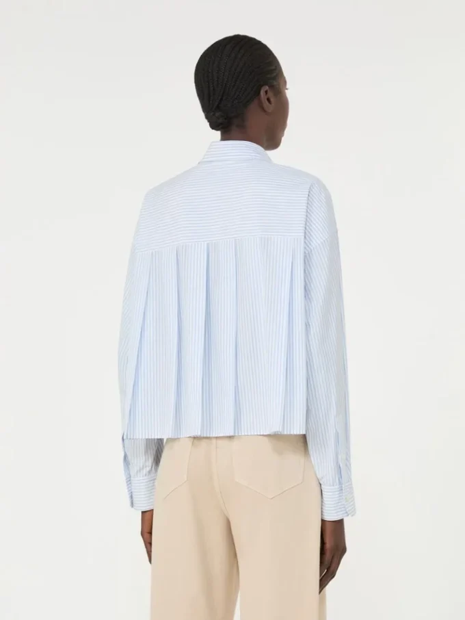 Skjorta i bomullspoplin, ljusblå Skjorta i bomullspoplin, ljusblå