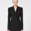 Skräddarsydd blazer i naturlig stretchad Pure Wool, svart