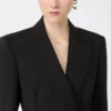 Skräddarsydd blazer i naturlig stretchad Pure Wool, svart