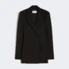Skräddarsydd blazer i naturlig stretchad Pure Wool, svart