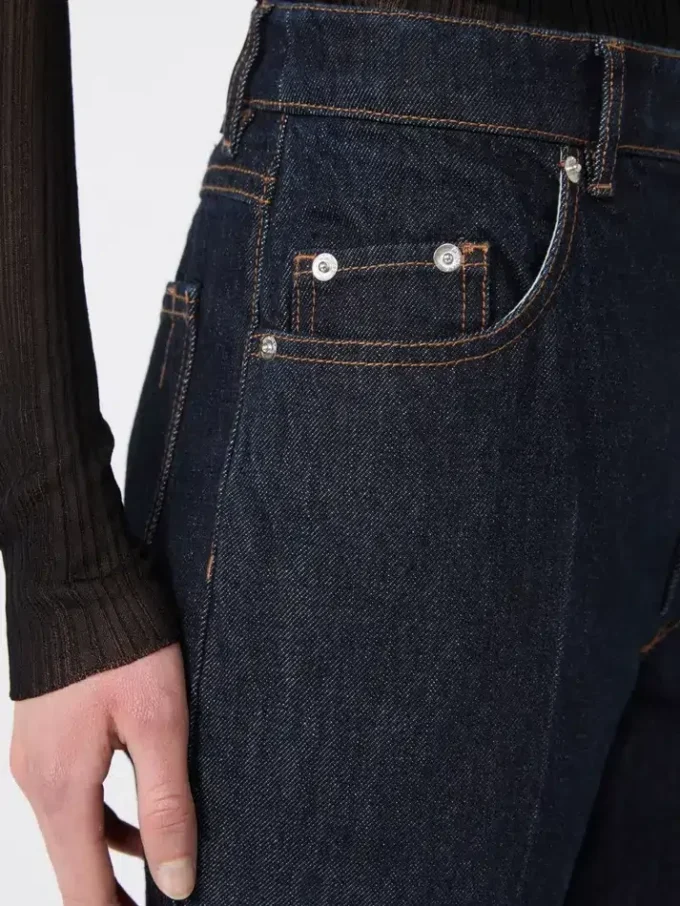 Slim-fit-jeans med utsvängda benslut, midnattblå Slim-fit-jeans med utsvängda benslut, midnattblå