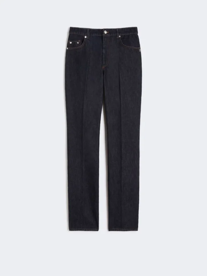 Slim-fit-jeans med utsvängda benslut, midnattblå Slim-fit-jeans med utsvängda benslut, midnattblå