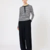 Slim-fit kashmirtröja, elfenben Slim-fit kashmirtröja, elfenben