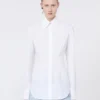 Slim-fit poplin-skjorta, optiskt vit Slim-fit poplin-skjorta, optiskt vit