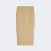 Smal kjol i linne-twill, kamel Smal kjol i linne-twill, kamel