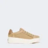 Sneakers i mocka, sand