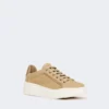 Sneakers i mocka, sand