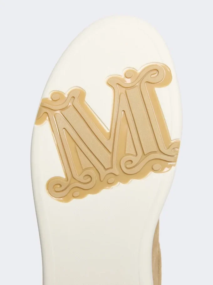 Sneakers i mocka, sand