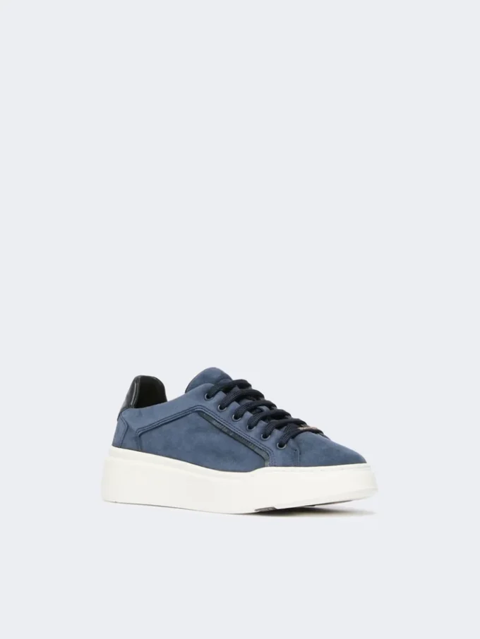 Sneakers i mocka, ultramarin Sneakers i mocka, ultramarin