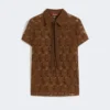 Spets-T-shirt, chokladbrun Spets-T-shirt, chokladbrun
