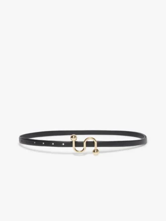 Sportmax-bälte med monogram och spänne, svart