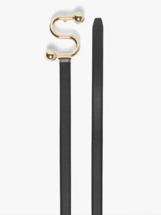 Sportmax-bälte med monogram och spänne, svart