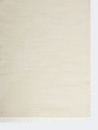 Stola i jacquard av siden, kashmir och ull, beige