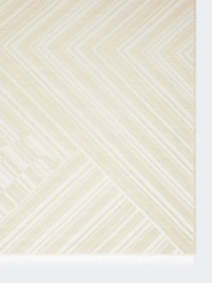 Stola i jacquard av ull och siden, turkduva Stola i jacquard av ull och siden, turkduva