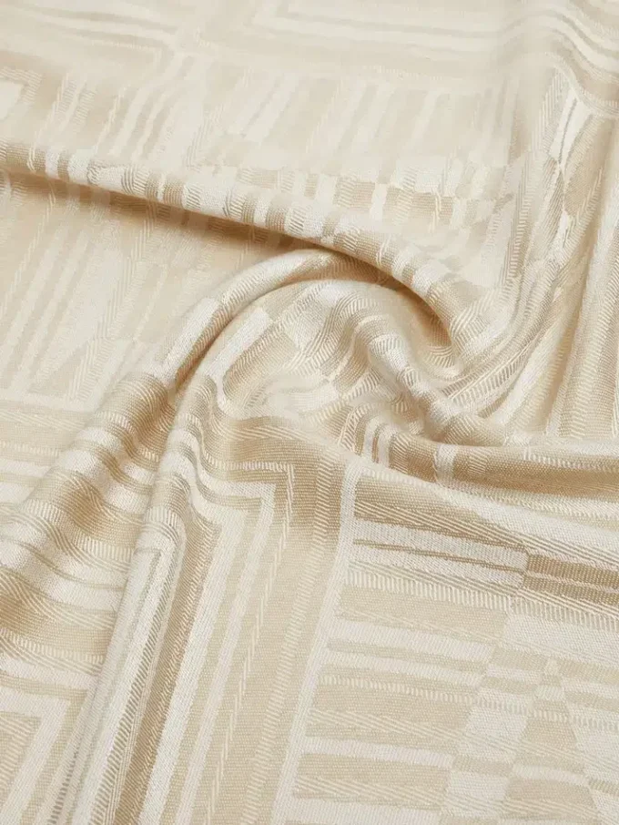 Stola i jacquard av ull och siden, turkduva Stola i jacquard av ull och siden, turkduva