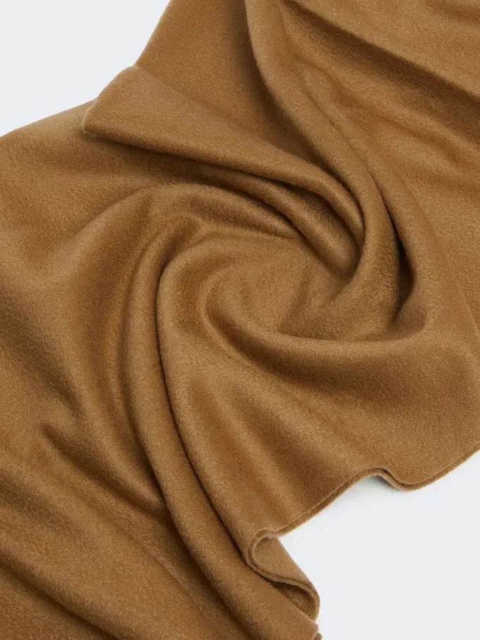 Stola i kashmir med logotyp, beige Stola i kashmir med logotyp, beige