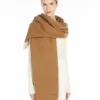 Stola i kashmir med logotyp, beige Stola i kashmir med logotyp, beige