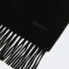 Stola i kashmir med logotyp, svart Stola i kashmir med logotyp, svart