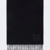 Stola i ren kashmir med monogramdetalj, ultramarin Stola i ren kashmir med monogramdetalj, ultramarin