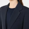 Stretchblazer i ull, marinblå Stretchblazer i ull, marinblå