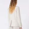 Stretchblazer i ull, sand Stretchblazer i ull, sand