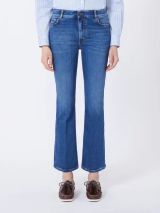 Super stretchiga skinny jeans i denim, marinblå