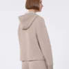 Sweatshirt i kashmir- och ulljersey, beige Sweatshirt i kashmir- och ulljersey, beige