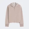Sweatshirt i kashmir- och ulljersey, beige Sweatshirt i kashmir- och ulljersey, beige