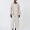 T-shirt i bomull och modal, beige T-shirt i bomull och modal, beige