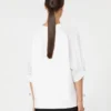 T-shirt i bomullsblandad jersey, optiskt vit T-shirt i bomullsblandad jersey, optiskt vit