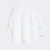 T-shirt i bomullsblandad jersey, optiskt vit T-shirt i bomullsblandad jersey, optiskt vit