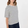 T-shirt i bomullsjersey, ecru T-shirt i bomullsjersey, ecru