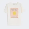 T-shirt i bomullsjersey, ecru T-shirt i bomullsjersey, ecru